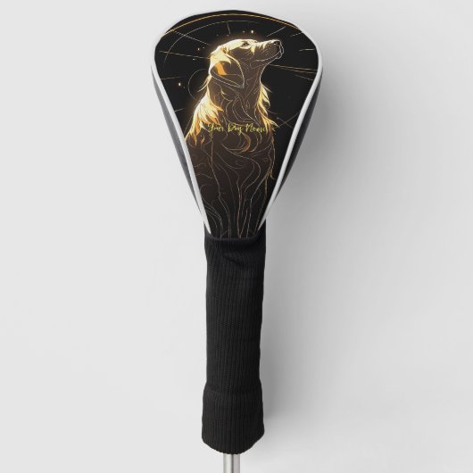 Ik zal altijd houden van Golden Retriever Dog 003 Golfheadcover (Voorkant)