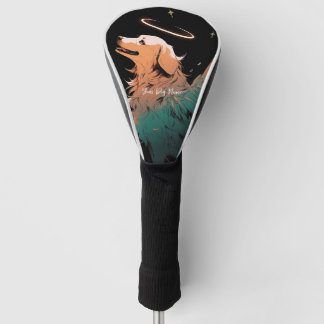 Ik zal altijd houden van Golden Retriever Dog 004 Golfheadcover