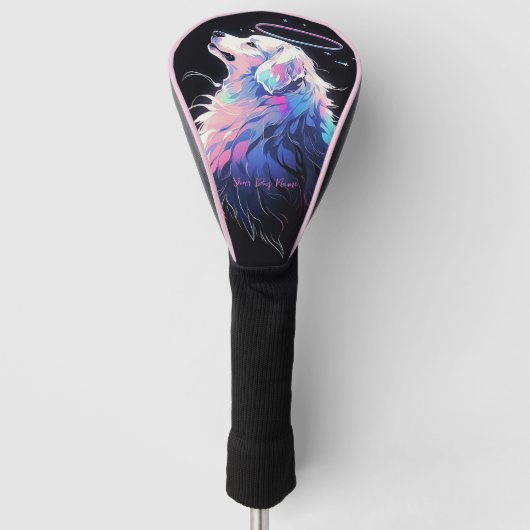 Ik zal altijd houden van grote Pyreneeën hond 001 Golfheadcover (Voorkant)