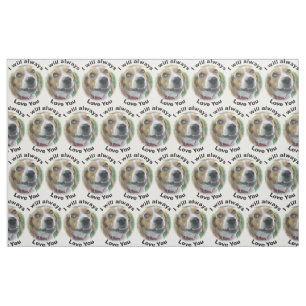 Ik zal altijd houden van je beagle Fabric Stof