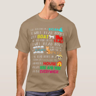 Ik zal boeken lezen op een boot waar je Gi leest T-shirt