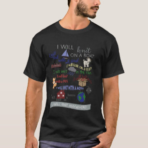 Ik zal breien op een boot, met een geit... overal t-shirt
