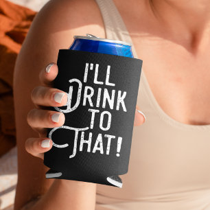 Ik zal daar naar Drinken. Partij voor de Humor D Blikjeskoeler