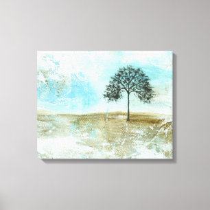 Ik zal de Abstracte aardlandschapselkunst beëindig Canvas Afdruk