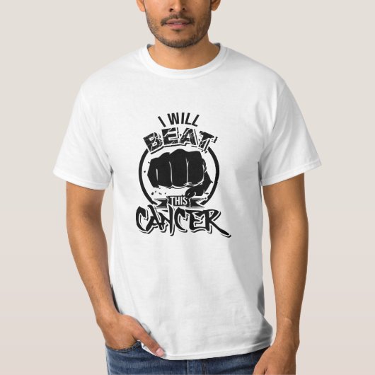 Ik zal deze kanker verslaan! t-shirt (Voorkant)
