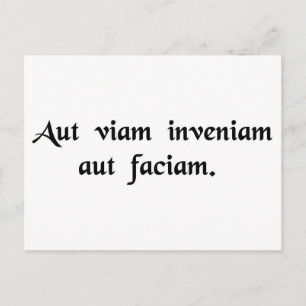 Ik zal een manier vinden of een manier maken briefkaart