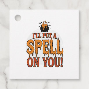 Ik Zal Een Spreuk Over Je Uitspreken Halloween Ket Bedankjes Labels