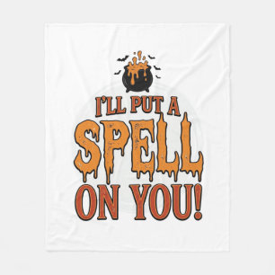 Ik Zal Een Spreuk Over Je Uitspreken Halloween Ket Fleece Deken
