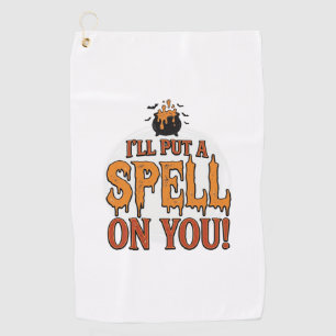 Ik Zal Een Spreuk Over Je Uitspreken Halloween Ket Golfhanddoek