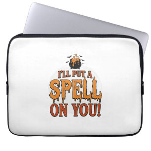 Ik Zal Een Spreuk Over Je Uitspreken Halloween Ket Laptop Sleeve