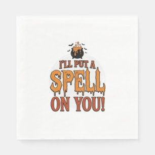 Ik Zal Een Spreuk Over Je Uitspreken Halloween Ket Servet