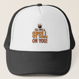 Ik Zal Een Spreuk Over Je Uitspreken Halloween Ket Trucker Pet