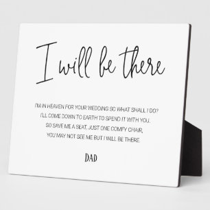 Ik zal er zijn met een herdenkingsvoorzitter met e fotoplaat