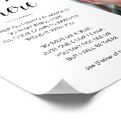 Ik zal er zijn met fotostoel voor herdenkingsstoel poster (Hoek)