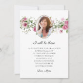 Ik zal er zijn Rozen Mama Memorial Afstuderen Kaar Feestdagenkaart (Voorkant)