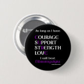 Ik zal Fibro Pinback Button verslaan (Voorkant /achterkant)