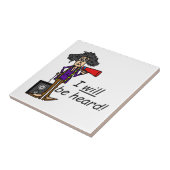 Ik zal gehoord worden tegeltje (Zijkant)