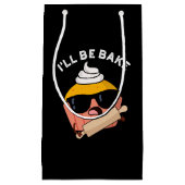 Ik zal grappige cupcake pun maken Dark BG Klein Cadeauzakje (Voorkant)