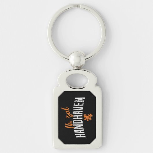 Ik zal Handhaven Dutch Motto Keyring Sleutelhanger (Voorkant)