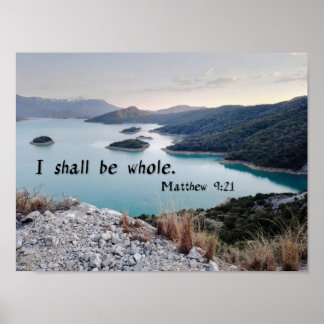 Ik Zal Heel Zijn - Bijbelvers Kunst Poster