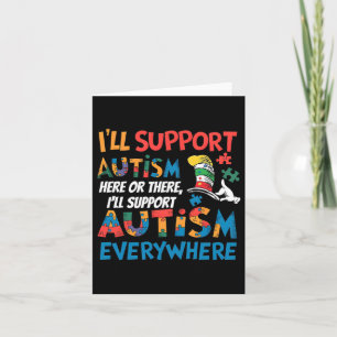 Ik zal het Autism Awareness T-shirt ondersteunen – Kaart