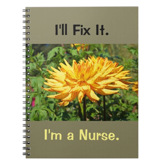 Ik zal het notebook repareren Ik ben een Zuster ca Notitieboek (Voorkant)