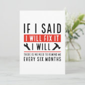 Ik zal het oplossen bedankkaart (Staand voorkant)