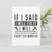 Ik zal het oplossen bedankkaart (Staand voorkant)