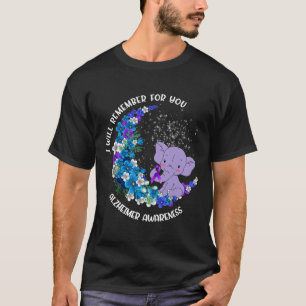 Ik zal het voor je onthouden Alzheimer Awareness E T-shirt