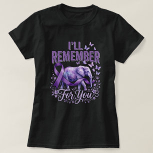 Ik zal het voor je onthouden Olifant Alzheimer Bew T-shirt