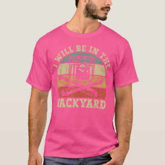 Ik zal in de achtertuin grappige Bourbon en sigaar T-shirt