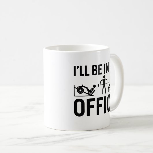 Ik zal in mijn Kantoor zijn Koffiemok (Voorkant rechts)