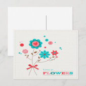 Ik zal je Briefkaart met bloemen brengen (Voorkant / Achterkant)