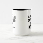Ik zal je CTRL X Grapny Computer Geek knippen Mok (Midden)