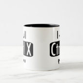 Ik zal je CTRL X Grapny Computer Geek knippen Tweekleurige Koffiemok (Center)
