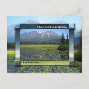 Ik zal je genezen briefkaart