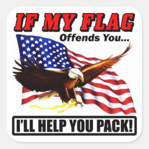 Ik zal je helpen inpakken! vierkante sticker