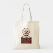 Ik zal je in de gaten houden tote bag (Achterkant)