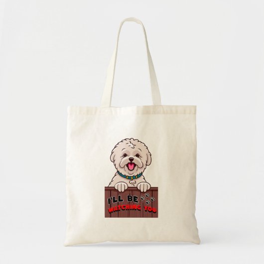 Ik zal je in de gaten houden tote bag (Voorkant)