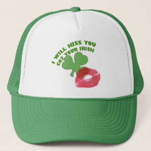 Ik zal je kussen, want je Iers Trucker Pet