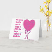 Ik zal je missen kaart (Gele Bloem)