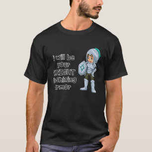 Ik zal je nacht zijn in het schitteren van Kindere T-shirt