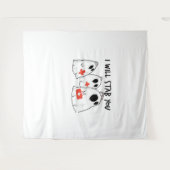 Ik zal je neersteken Ghost Nurse Funny RN Hallowee Wandkleed (Voorkant (horizontaal))