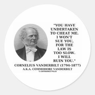 Ik zal je niet te traag opjagen. ronde sticker