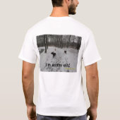 Ik zal je rennen! t-shirt (Achterkant)