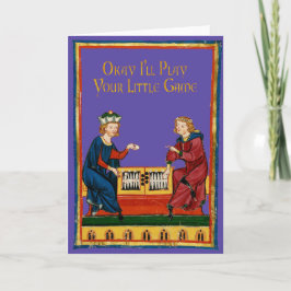 Ik zal je spel spelen feestdagen kaart