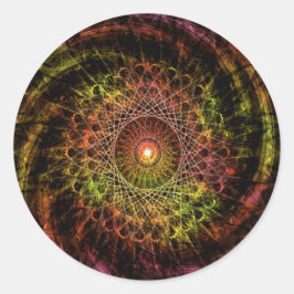 Ik zal je volgen ronde sticker