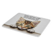 Ik zal je volgen snijplank (Hoek)