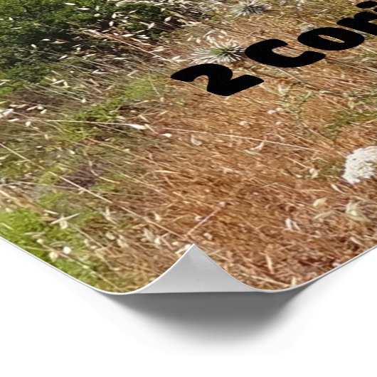 Ik zal lopen door geloof bijbel vers poster (Hoek)