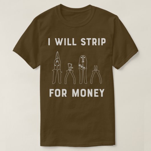 Ik zal me inzetten voor geld- en internettechnicus t-shirt (Design voorkant)